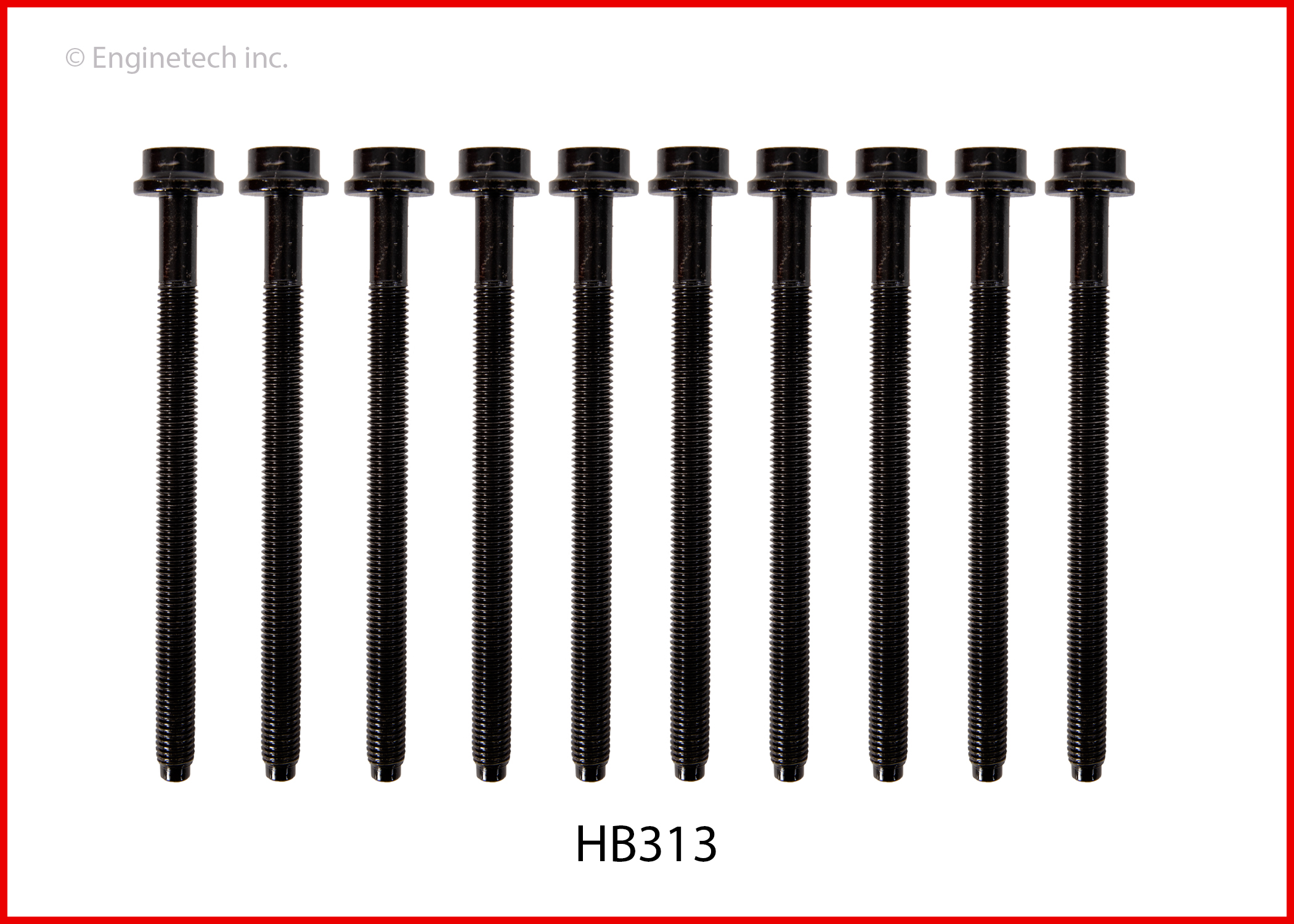 Enginetech Engine Head Bolt Set- For One Cylinder - HB313